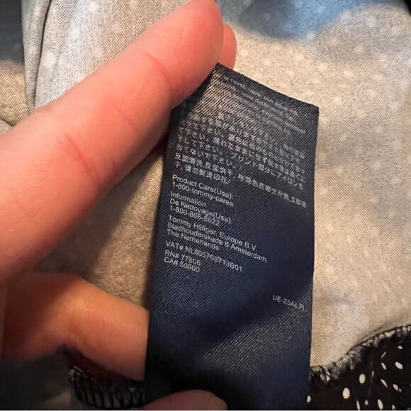 3 for $30! Tommy Hilfiger black and white polka dot dress - Picture 10 of 11